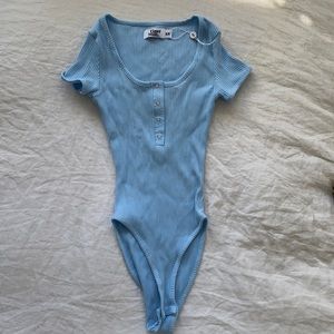 Tiger mist button up body suit